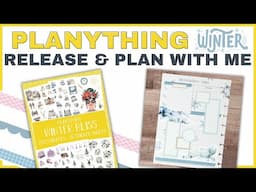 PLANYTHING WINTER RELEASE & PLAN WITH ME | NEW STICKER BOOK WINTER BLISS & NEW WASHI | CURRENTLY