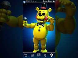 Toy Golden Bonnie FNAF AR Workshop Animation