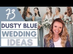 Dusty Blue Wedding Ideas & Inspiration | Bridesmaid Dresses, Invitations, Signs, Favors