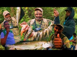 48 HOURS, HUNTING & CATCHING FRESH WATER  FISH: The ULTIMATE FISHING CHALLENGE!  (CATCH & COOK )