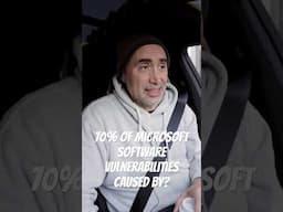 70% of Microsoft software vulnerabilities caused by?