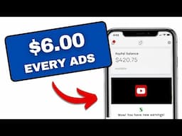 Earn $6 Every Min. 🤑 Earn Money Online Watching Ads