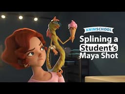 Splining a Student's Shot | Maya Demo