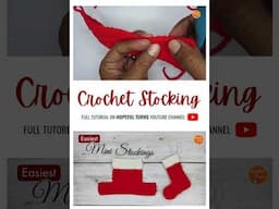 Super Easy & Quick Crochet Christmas Stocking for Beginners | #crochetchristmasornaments #crochet