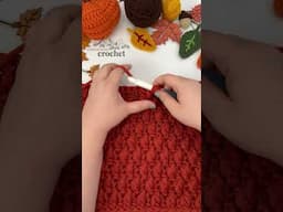 HOW TO CROCHET THE ALPINE STITCH #shorts