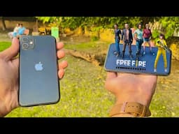 iPhone 11 Free Fire Gameplay | 100% Battery to 0% | Handcam | Screen Recording