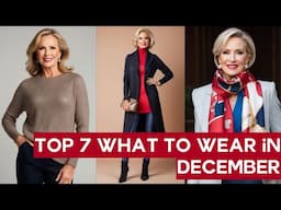 Top 7 What to Wear in December: Cozy Winter Layers for Women Over 50 | Winter Fashion Trends 2025