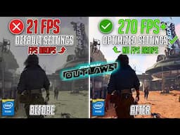 Star Wars Outlaws - BEST PC SETTINGS to Fix Lags, Stutter and MAX FPS ✅