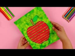 Quick and Easy Apple Art Idea