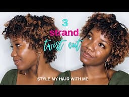 Styling My Short Natural Hair | ONE Product Twist Out