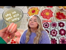 a very raw vlog *lots of crocheting, mental health chats, making macarons, & more*