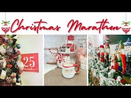 CHRISTMAS MARATHON 2023  🎄 CHRISTMAS DECORATE WITH ME || CHRISTMAS DECORATING IDEAS 🎄