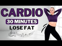 🔥30 Min DANCE CARDIO AEROBICS WORKOUT🔥No Jumping🔥No Squats🔥Easy Exercises To Lose Fat🔥