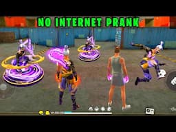 No Internet Prank | New Mystic Aura Bundle | 999+ Prank in Lone Wolf | Garena Free Fire | Y GAMING