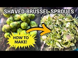 How To Make Shaved Brussels Sprouts in Food Processor 🥬  2-Min Prep Hack for Perfect Shreds! ⚡️