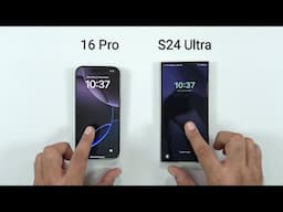 iPhone 16 Pro vs Samsung S24 Ultra - SPEED TEST