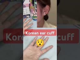 "No Piercing Ear Cuff! 💎 #KoreanTrends #diy #craft #shorts