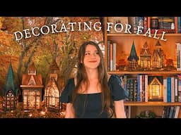 Hello, September 🍂 Decorating for Fall, Bookshelf Lantern Village, Cozy Autumn Recipes & DIY Decor