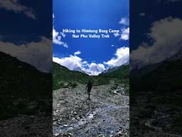 Hiking to Himlung Base Camp | Nar Phu Valley Trek in Nepal #shorts