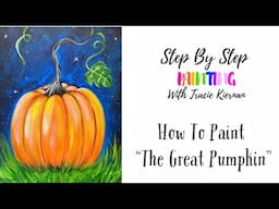 How To Paint "The Great Pumpkin" - Acrylic Painting Tutorial