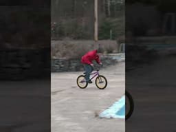 BMX Riding Inside Abandoned Waterpark! #shorts