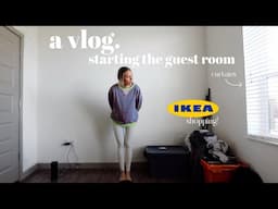 vlog: Halloween night & starting the GUEST ROOM MAKEOVER! (Ikea shopping & office)