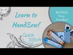 Learn to Hand Sew: More Needles- BONUS UPDATE