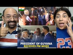 LIVE: President Irfaan Ali of Guyana warmly receives PM Modi at airport😲😍