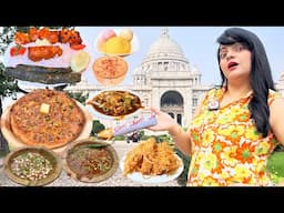 Living on FAMOUS Food for 24 Hours Challenge | Kolkata Food Challenge