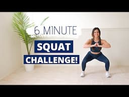 6 Minute Squat Challenge with Ashley Gaita -  - Home Leg Workout with No Equipment with Ashley Gaita