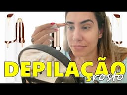 USEI A CANETA DEPILADORA DA SHOPEE NO MEU ROSTO