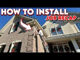 How To Install Professional Christmas Lights and Make $4000 a day: Job Walkthrough