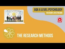 AQA A Level Psychology  | Live Revision | The Research Methods