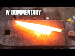 JFAK 10 - (W COMMENTARY) Forging a 1095 Kitchen Blade