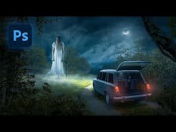 Lost Ghost - Cinematic Photo Manipulation | Photoshop Tutorial