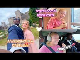 ROAD TRIP🚗🏴󠁧󠁢󠁥󠁮󠁧󠁿 & a WEDDING in a CASTLE!! 💒💍