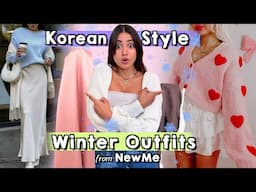 Trying Dreamy Korean Winter Outfits from NEWME😍 | Is it Worth it?