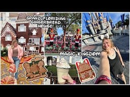 CHRISTMAS TIME AT DISNEY WORLD! 🎄❄️ Magic Kingdom + Grand Floridian Gingerbread House!