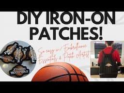 Simple DIY Iron On Patches Using Embrilliance Essentials & Patch Artist!!@Embrilliance @BrotherSews