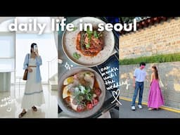 seoul vlog🇰🇷 less than a month until the wedding, mom arrived in korea, hanbok fitting, home cooking