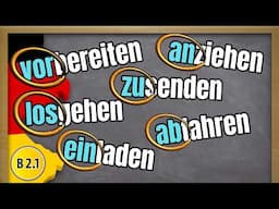 The meaning of German prefixes for Separable Verbs | Trennbare Verben