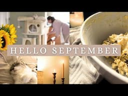 HELLO SEPTEMBER | autumn shop & haul, baking cookies, cosy evening routine as a new mum + cat mum