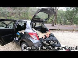 How We Sleep in a Tiny Toyota Yaris - Traveling the Country Cheap!