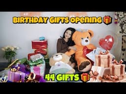 Opening All My 44 Birthday Gifts 🎁😍❤️ #birthday #birthdaygift #gifts #giftopening