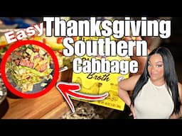 EASY THANKSGIVING SOUTHERN STYLE CABBAGE RECIPE | LARGE FAMILY OF 11