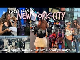 NYC Travel Vlog: Exploring New York City w/ Best Friend | Times Square, Food, Central Park & More!🗽✨