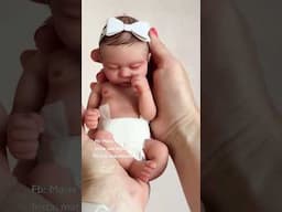 Small Baby -- She Fits in Your Hand! Silicone Reborn Baby Jayla #shorts