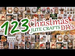 123 DIY Jute Christmas Decorations Ideas at Home 2024 (COMPILATION)