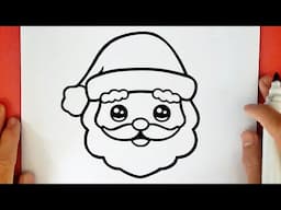 HOW TO DRAW A CUTE SANTA CLAUS