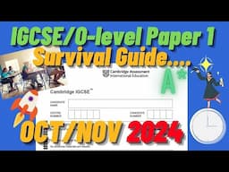 IGCSE Business Paper 1 Survival Guide 1[CAIE] Oct/Nov 2024